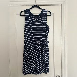 Vineyard Vines Navy + White Striped Dress